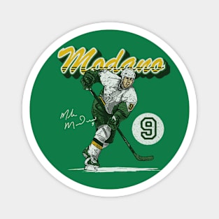 Mike Modano Minnesota Retro Script Magnet